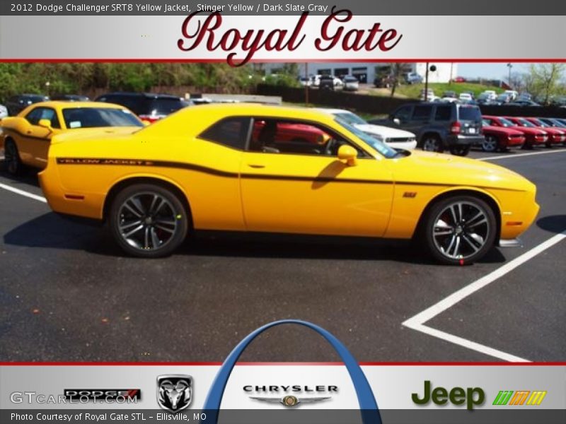 Stinger Yellow / Dark Slate Gray 2012 Dodge Challenger SRT8 Yellow Jacket