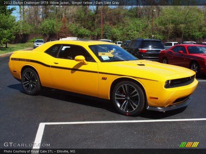 Stinger Yellow / Dark Slate Gray 2012 Dodge Challenger SRT8 Yellow Jacket