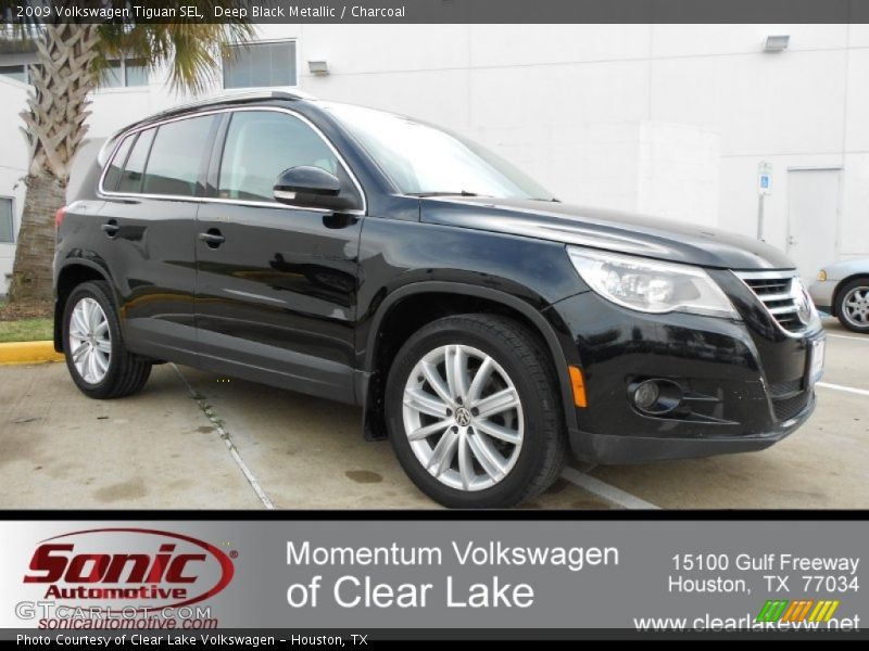 Deep Black Metallic / Charcoal 2009 Volkswagen Tiguan SEL