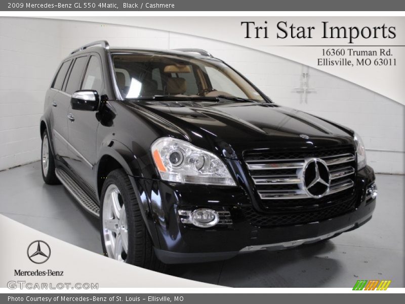 Black / Cashmere 2009 Mercedes-Benz GL 550 4Matic