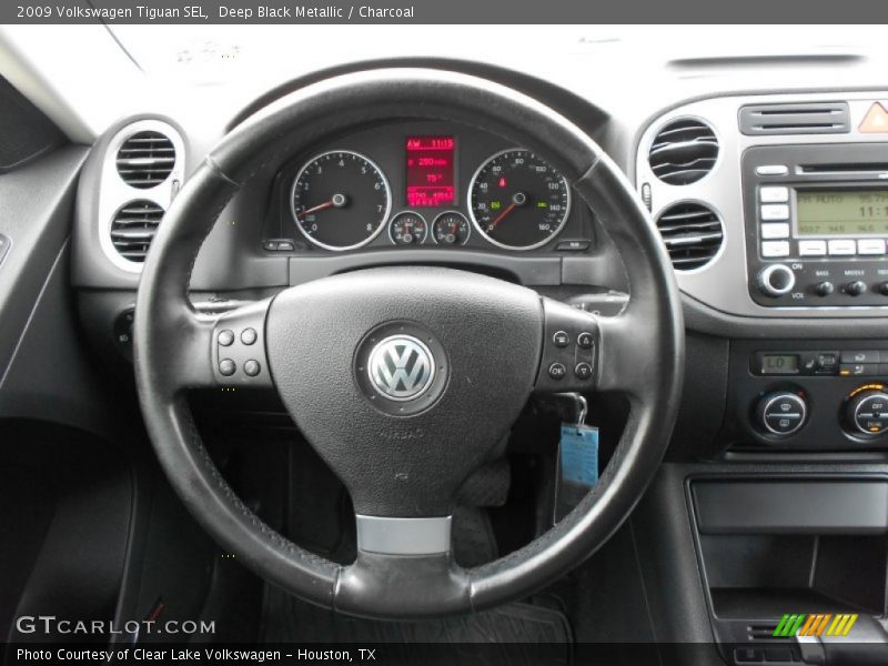 Deep Black Metallic / Charcoal 2009 Volkswagen Tiguan SEL