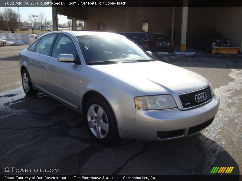 Light Silver Metallic / Ebony Black 2002 Audi A6 2.7T quattro Sedan