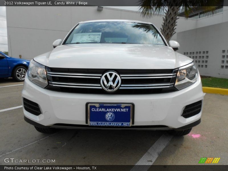 Candy White / Beige 2012 Volkswagen Tiguan LE