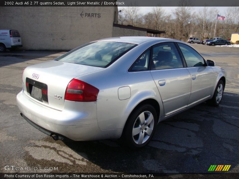 Light Silver Metallic / Ebony Black 2002 Audi A6 2.7T quattro Sedan