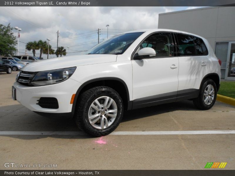 Candy White / Beige 2012 Volkswagen Tiguan LE