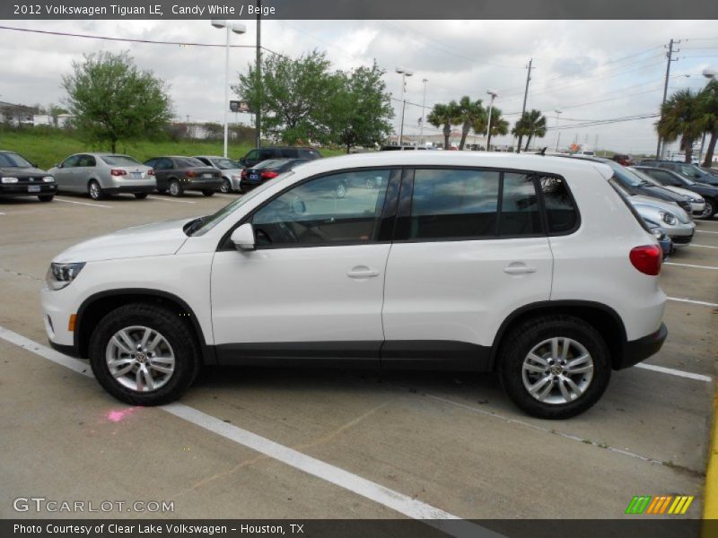 Candy White / Beige 2012 Volkswagen Tiguan LE