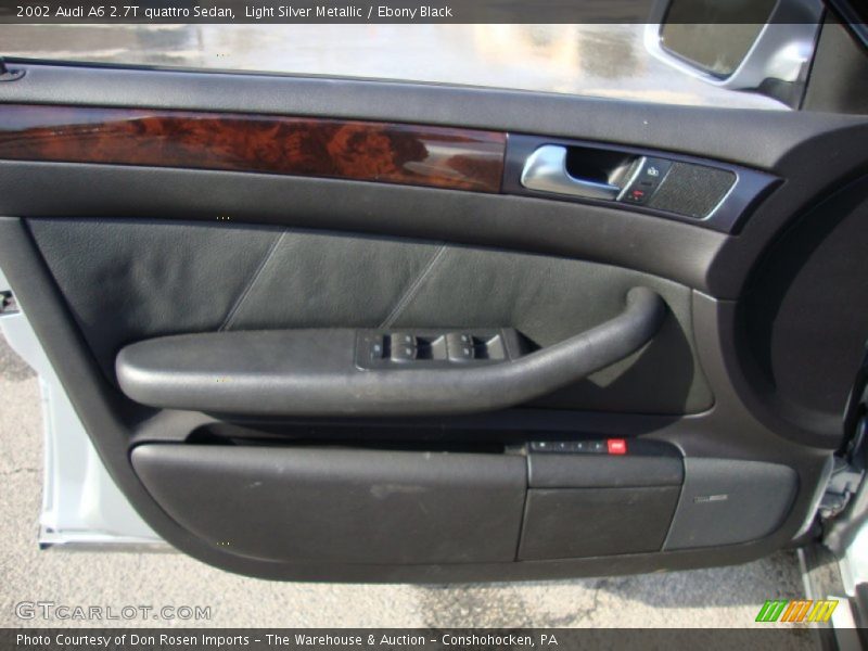 Light Silver Metallic / Ebony Black 2002 Audi A6 2.7T quattro Sedan