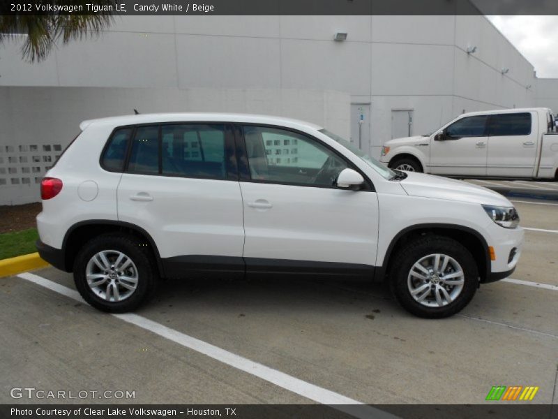 Candy White / Beige 2012 Volkswagen Tiguan LE