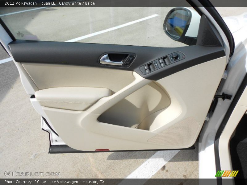 Candy White / Beige 2012 Volkswagen Tiguan LE