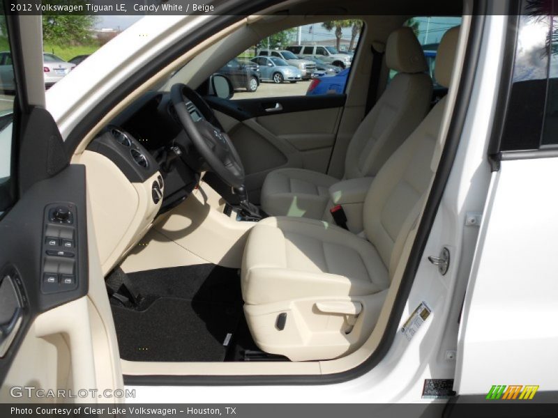 Candy White / Beige 2012 Volkswagen Tiguan LE