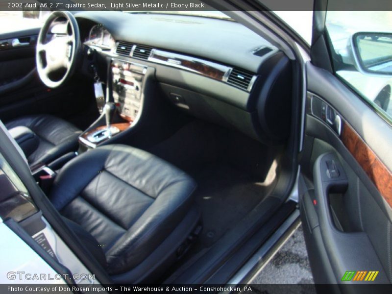 Light Silver Metallic / Ebony Black 2002 Audi A6 2.7T quattro Sedan
