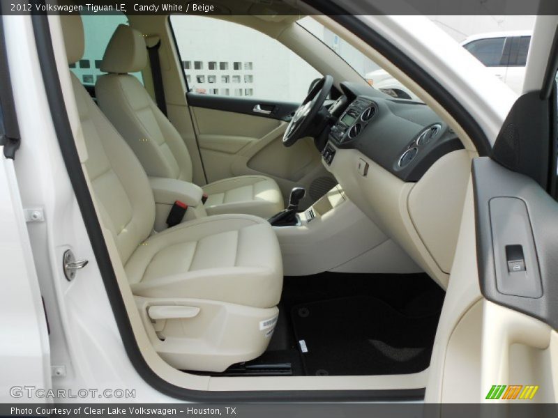 Candy White / Beige 2012 Volkswagen Tiguan LE