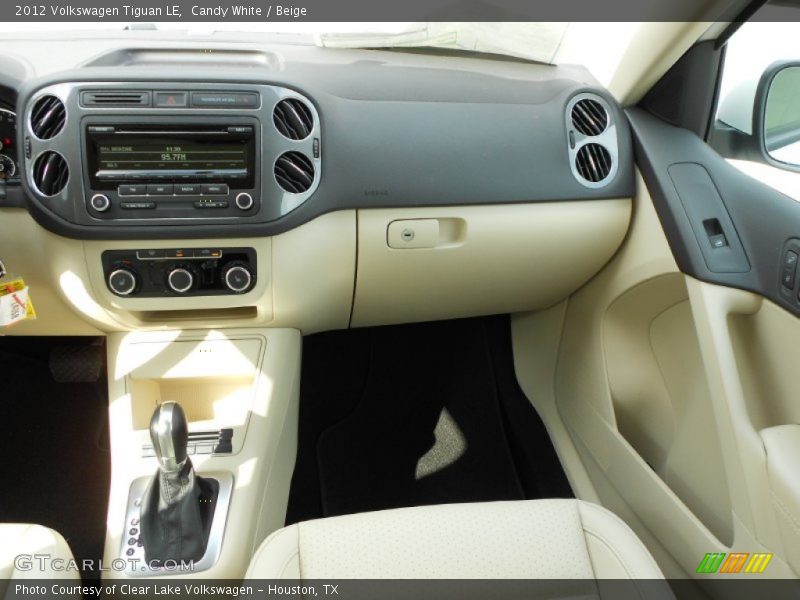 Candy White / Beige 2012 Volkswagen Tiguan LE