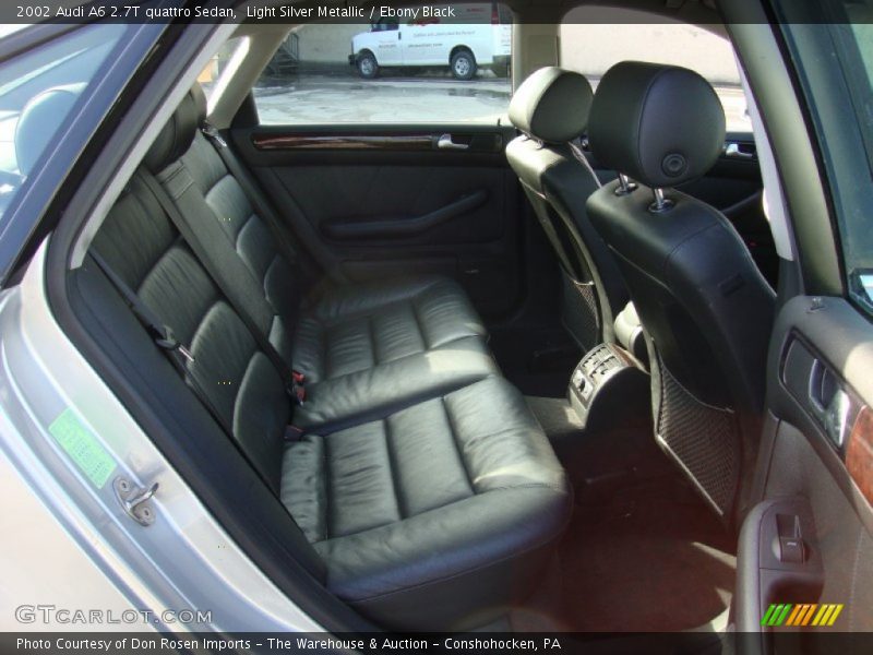 Light Silver Metallic / Ebony Black 2002 Audi A6 2.7T quattro Sedan