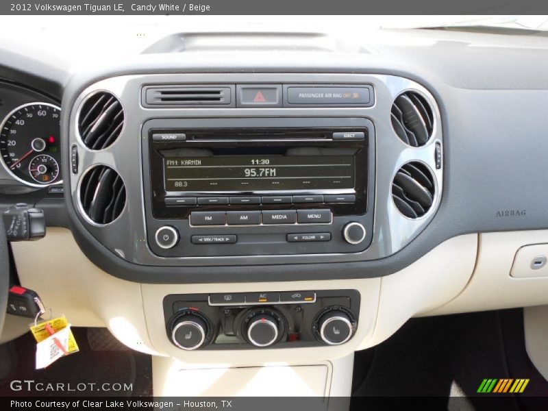 Candy White / Beige 2012 Volkswagen Tiguan LE