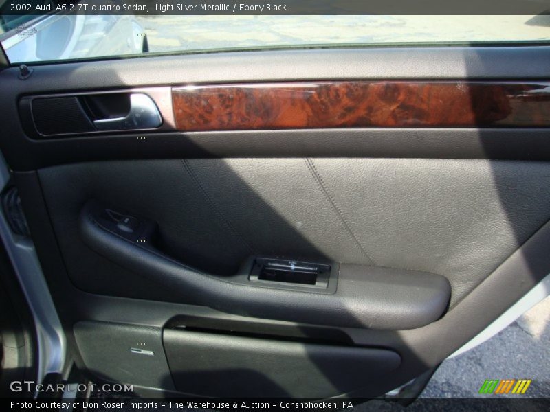 Light Silver Metallic / Ebony Black 2002 Audi A6 2.7T quattro Sedan