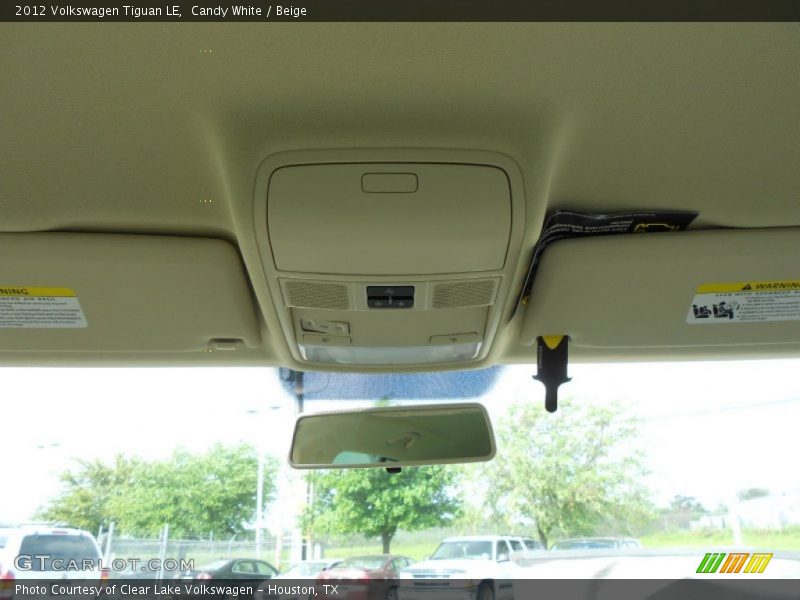 Candy White / Beige 2012 Volkswagen Tiguan LE