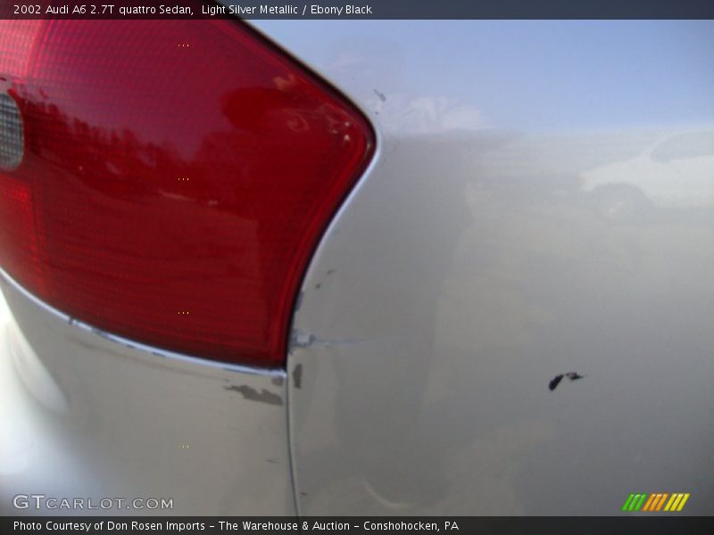 Light Silver Metallic / Ebony Black 2002 Audi A6 2.7T quattro Sedan