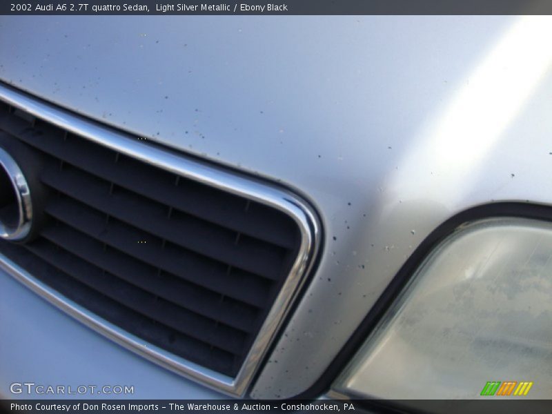 Light Silver Metallic / Ebony Black 2002 Audi A6 2.7T quattro Sedan