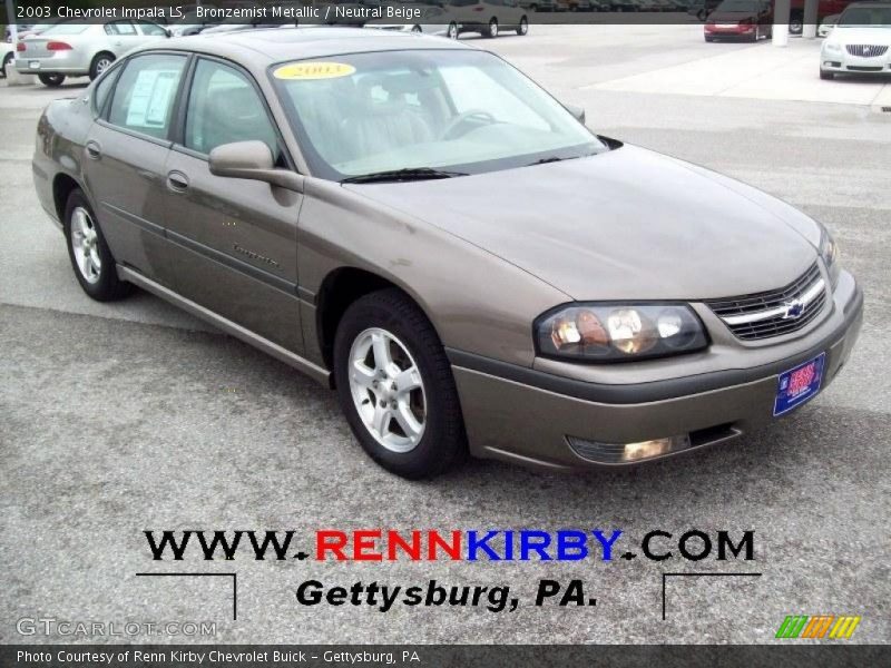 Bronzemist Metallic / Neutral Beige 2003 Chevrolet Impala LS
