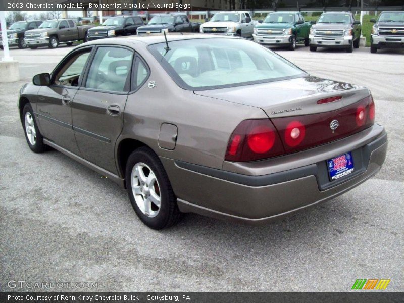 Bronzemist Metallic / Neutral Beige 2003 Chevrolet Impala LS