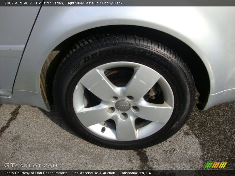 Light Silver Metallic / Ebony Black 2002 Audi A6 2.7T quattro Sedan