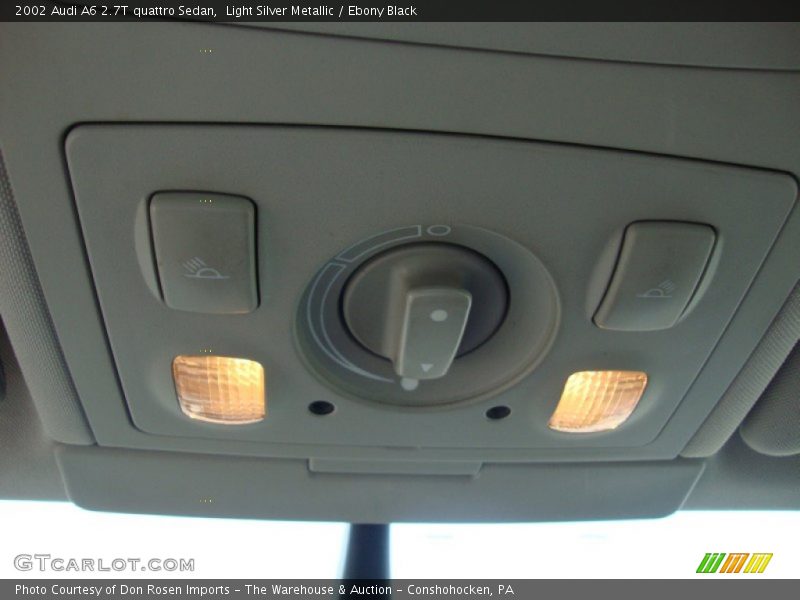 Light Silver Metallic / Ebony Black 2002 Audi A6 2.7T quattro Sedan