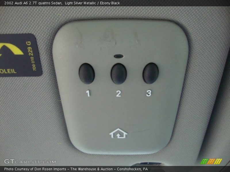 Light Silver Metallic / Ebony Black 2002 Audi A6 2.7T quattro Sedan