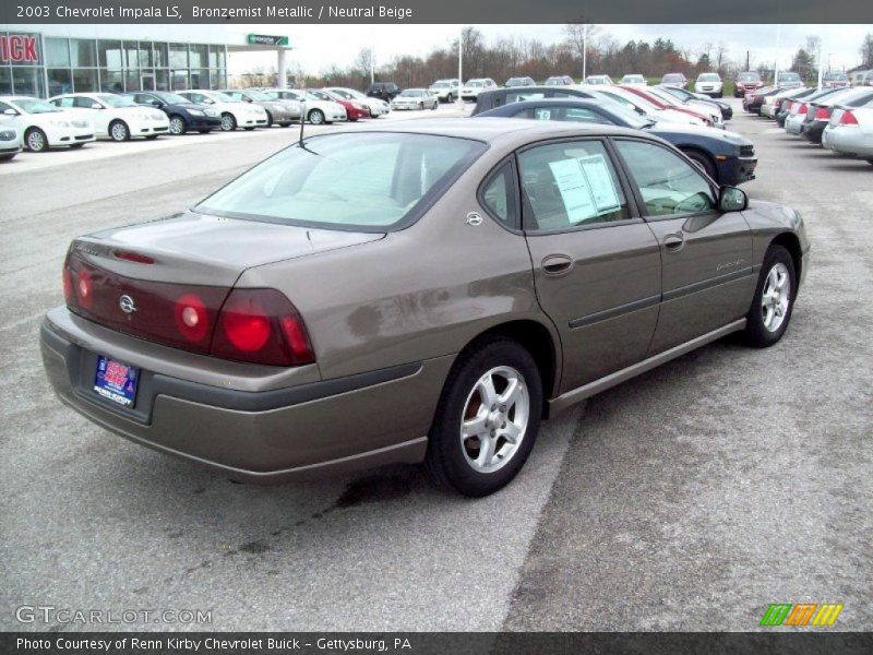 Bronzemist Metallic / Neutral Beige 2003 Chevrolet Impala LS