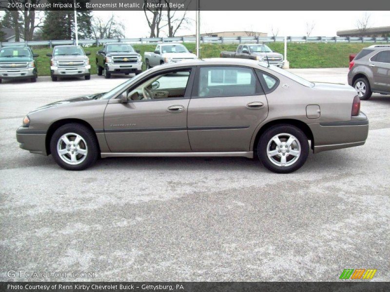 Bronzemist Metallic / Neutral Beige 2003 Chevrolet Impala LS