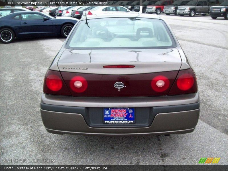 Bronzemist Metallic / Neutral Beige 2003 Chevrolet Impala LS