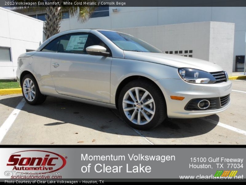 White Gold Metallic / Cornsilk Beige 2012 Volkswagen Eos Komfort