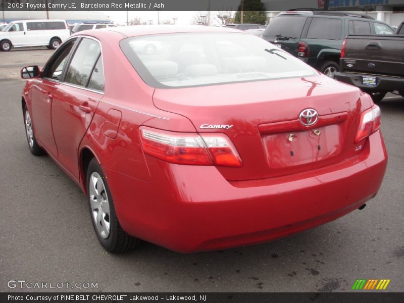 Barcelona Red Metallic / Ash 2009 Toyota Camry LE
