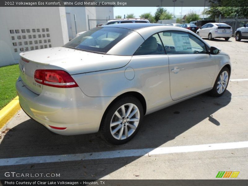 White Gold Metallic / Cornsilk Beige 2012 Volkswagen Eos Komfort