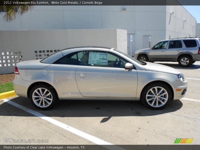 White Gold Metallic / Cornsilk Beige 2012 Volkswagen Eos Komfort