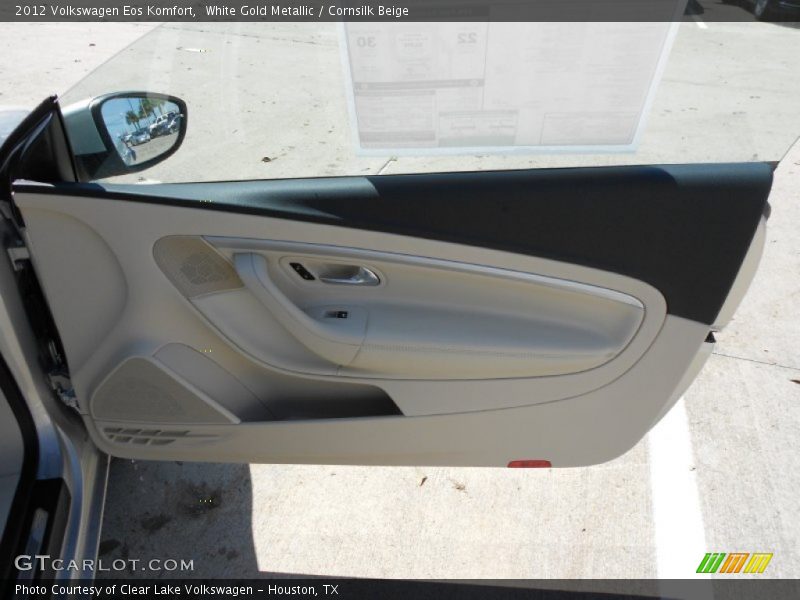 White Gold Metallic / Cornsilk Beige 2012 Volkswagen Eos Komfort