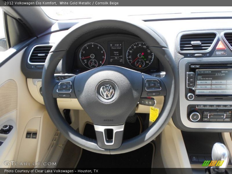 White Gold Metallic / Cornsilk Beige 2012 Volkswagen Eos Komfort