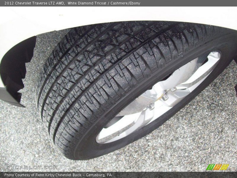 White Diamond Tricoat / Cashmere/Ebony 2012 Chevrolet Traverse LTZ AWD