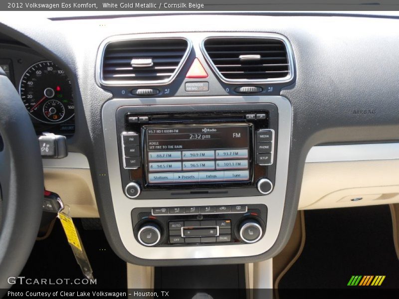 White Gold Metallic / Cornsilk Beige 2012 Volkswagen Eos Komfort
