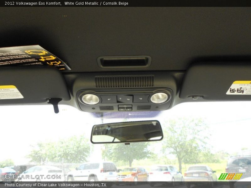 White Gold Metallic / Cornsilk Beige 2012 Volkswagen Eos Komfort
