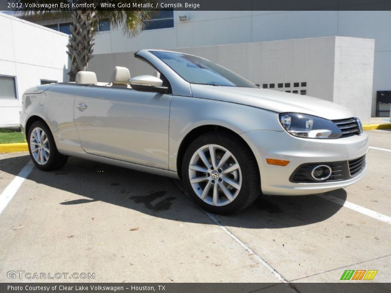 White Gold Metallic / Cornsilk Beige 2012 Volkswagen Eos Komfort