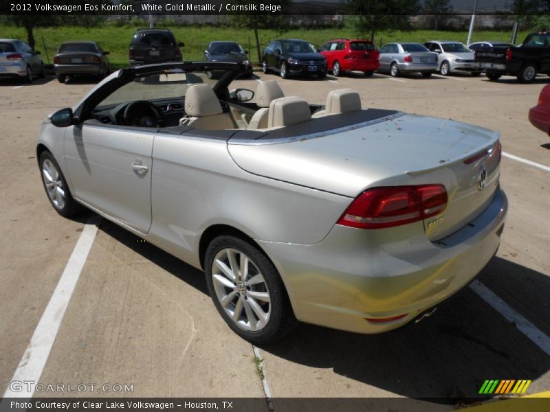 White Gold Metallic / Cornsilk Beige 2012 Volkswagen Eos Komfort