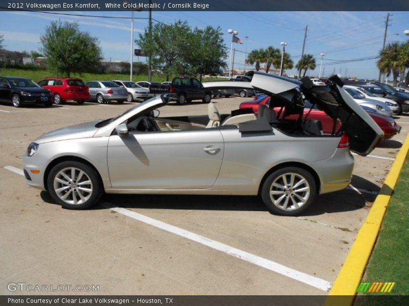 White Gold Metallic / Cornsilk Beige 2012 Volkswagen Eos Komfort