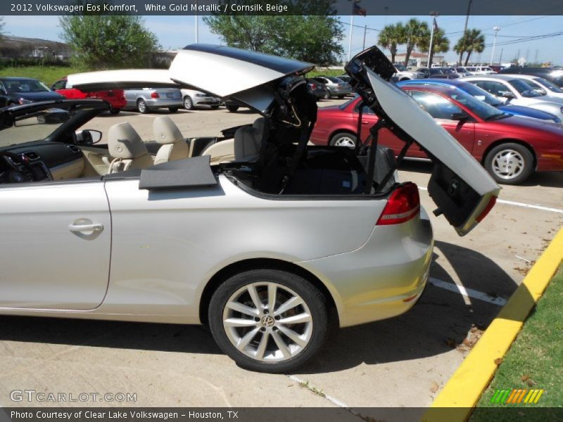 White Gold Metallic / Cornsilk Beige 2012 Volkswagen Eos Komfort