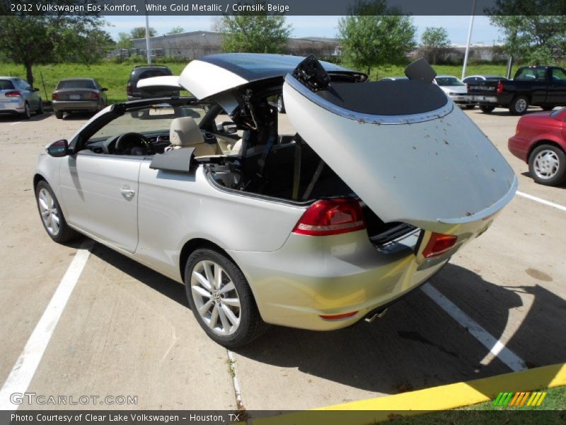 White Gold Metallic / Cornsilk Beige 2012 Volkswagen Eos Komfort