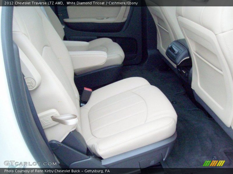 White Diamond Tricoat / Cashmere/Ebony 2012 Chevrolet Traverse LTZ AWD