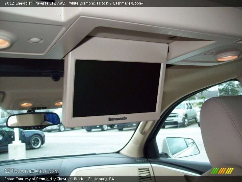 White Diamond Tricoat / Cashmere/Ebony 2012 Chevrolet Traverse LTZ AWD