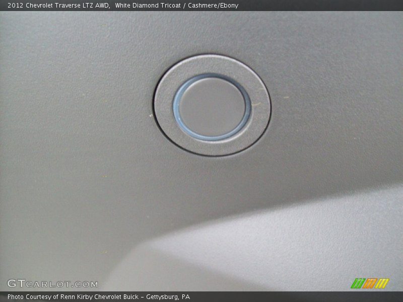 White Diamond Tricoat / Cashmere/Ebony 2012 Chevrolet Traverse LTZ AWD