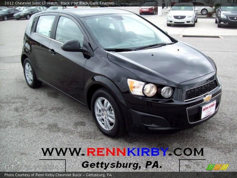 Black / Jet Black/Dark Titanium 2012 Chevrolet Sonic LT Hatch