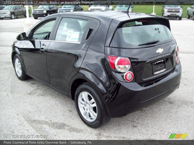 Black / Jet Black/Dark Titanium 2012 Chevrolet Sonic LT Hatch